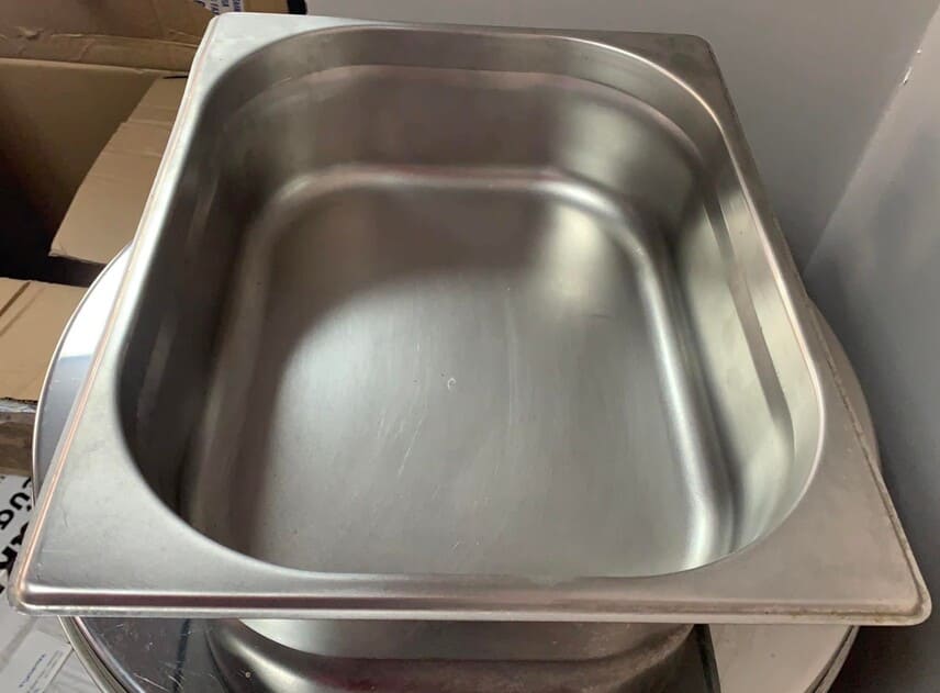 Λεκάνη Ανοξείδωτη 1/9Gn Βάθος 10Cm Μεταχειρισμένη